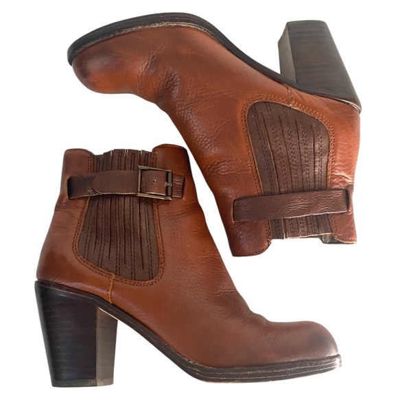 Dolce Vita Jamala Ankle Boots Cognac 7 - Picture 2 of 7